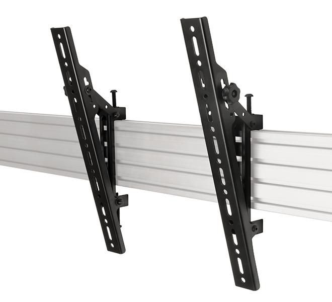 Img_9101349-1 Flat Screen Interface Arms System X Universal Interface Arms with Tilt - VESA 400, Flat panel mount arm, Black, 70 kg, Rail, 177.8 cm - Image 1