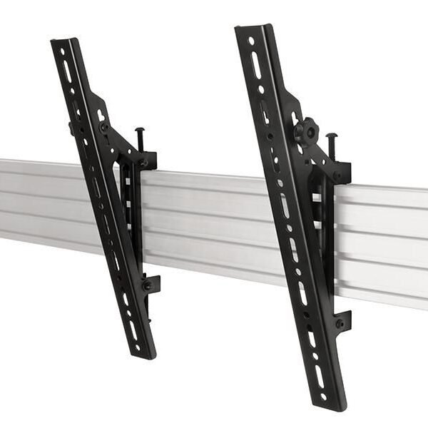 Flat Screen Interface Arms System X Universal Interface  Arms with Tilt - VESA 400, Flat panel mount arm, Black, 70 kg, Rail, 177.8 cm