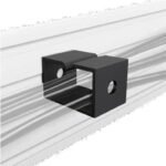 Cable Management Clips pack of 3, Black SYSTEM X, Silver