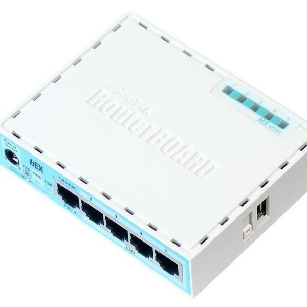 5x Gigabit Ethernet, Dual Core 880MHz CPU256MB RAM, USB, microSD, RouterOS L4