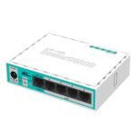 RouterBOARD hEX lite with 850MHz CPU, 64MB RAM 5 LAN ports, RouterOS L4, plastic case, PSU