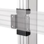 Joining Plate Kit System X Joining Plate Kit,  Wall plate, Black, Steel, 140.8 mm, 57 mm, 158 mm, for fixing BT8390 to BT8380