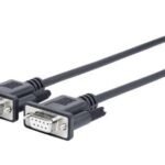 Vivolink PRORS5 serial cable Black 5 m RS-232