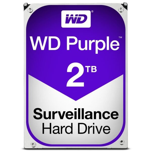 WD Purple 2TB 24x7 Purple, 3.5", 2000 GB, 5400  RPM