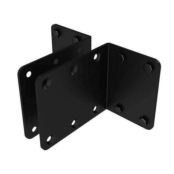 SYSTEM X - Wall-to-Wall  Mounting Brackets for BT8390  - 4pcs, Black System X Wall-To-Wall Rail Mounting Brackets, Bracket, Black, 25