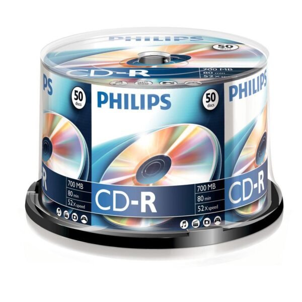 700MB / 80min 52x CD-R CD-R CR7D5NB50/00, CD-R, 700  MB, 50 pc(s), 80 min, 52x