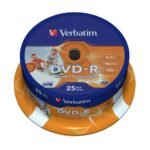 DVD-R, General, 16X, 4.7GB Wide Print. ID Brand 25 Pack