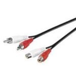 Stereo Ext. Cable, 1.5 meter Stereo Extension cable 2 x  RCA male to 2 x RCA female