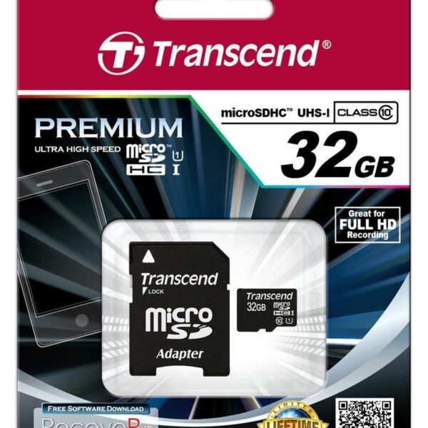 SDHC Micro UHS-1 32GB Class 10 Incl. Adapter for SD format