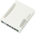 RouterBOARD 260GS 5-port Gigabit smart switch with SFP cage, SwOS, plastic case, PSU