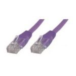 F/UTP CAT6 2m Purple PVC Outer Shield : Foil screening 4x2xAWG 27 CCA