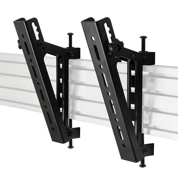 Flat Screen Interface Arms System X Universal Interface  Arms with Tilt - VESA 200, Flat panel mount arm, Black, 70 kg, Rail, 200 x