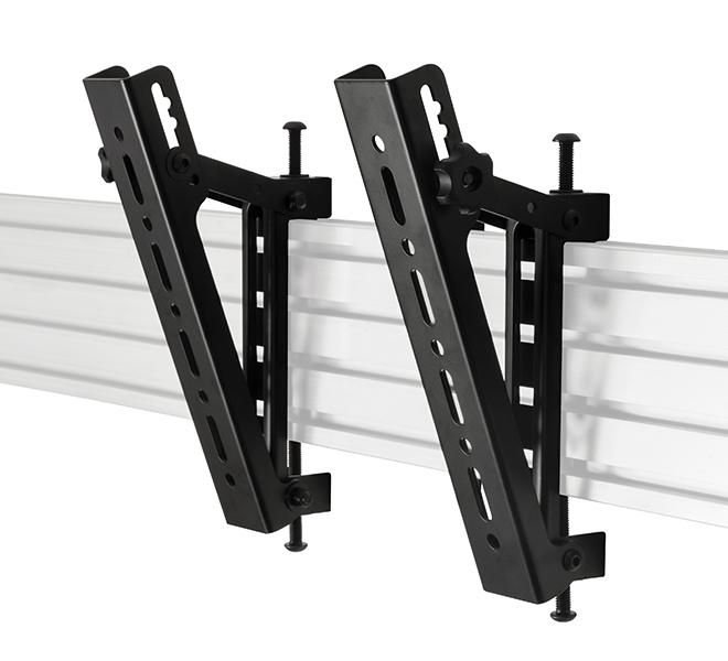 Img_9305567-1 Flat Screen Interface Arms System X Universal Interface Arms with Tilt - VESA 200, Flat panel mount arm, Black, 70 kg, Rail, 200 x - Image 1