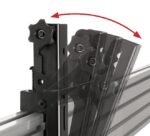 Flat Screen Interface Arms System X Universal Interface  Arms with Tilt - VESA 200, Flat panel mount arm, Black, 70 kg, Rail, 200 x - Image 2