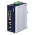 Industrial 2-Port 100/1000X SFP to 2-Port 10/100/1000T 802.3bt PoE++ Media Converter (802.3bt Type-4, PoH, Legacy mode support)