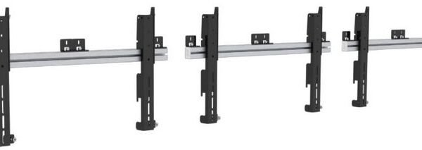 PW010001, Multi Display Wall,  Max 100 kg, 37" - 65"  Displays, VESA 200x100 to 800x400, Black/Aluminum