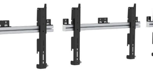 PW010001, Multi Display Wall,  Max 100 kg, 37" - 65"  Displays, VESA 200x100 to 800x400, Black/Aluminum