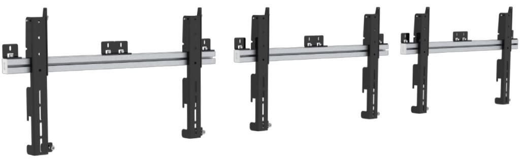 Img_9323538.jpg PW010001, Multi Display Wall, Max 100 kg, 37" - 65" Displays, VESA 200x100 to 800x400, Black/Aluminum - Image 1