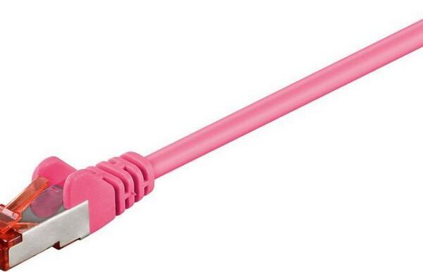 S/FTP CAT6 2m Pink LSZH PiMF (Pairs in metal foil) 4x2xAWG 28, CU