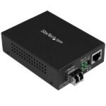 FIBER MEDIA CONVERTER - W/ SFP Gigabit Ethernet Fiber Media  Converter - Compact - 850nm MM LC - 550m, 1000 Mbit/s,