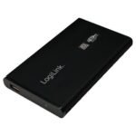 2,5" Extern. Encl. USB  3.0/SATA, black, ALU  Enclosure SATA =<gt/> USB3.0
