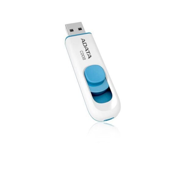 64GB USB 2.0 White&Blue C008 Smart Sliding Button