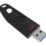 128GB, USB 3.0 SDCZ48-128G-GTV46, 128 GB,  USB Type-A, 3.2 Gen 1 (3.1 Gen 1), Slide, Black