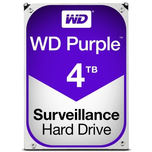 WD Purple 4TB 24x7 Purple, 3.5", 4000 GB, 5400  RPM