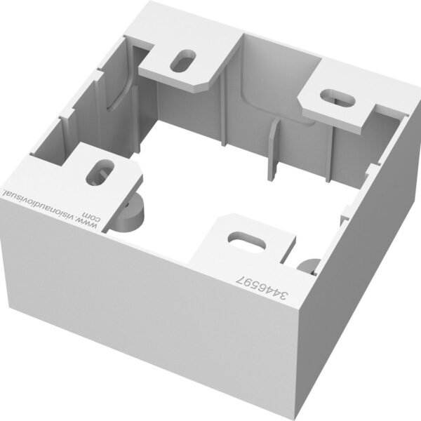 Techconnect3 1-Gang Backbox TC3 BACKBOX1G, White, 86 mm,  86 mm, 45 mm