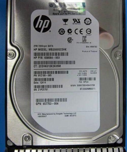 2TB 6G SATA 7.2k 3.5in **Shipping New Sealed Spares**