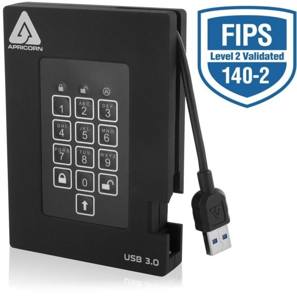 HDD 2TB Encrypted USB 3.0 **New Retail**