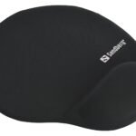 Gel Mousepad with Wrist Rest Gel Mousepad with Wrist Rest,  Black, Monotone, Gel, Wrist rest