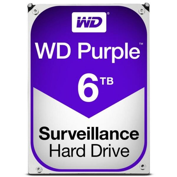 WD Purple 6TB 24x7 Purple, 3.5", 6000 GB, 5400  RPM
