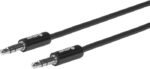 Minijack Cable 3.5mm 0,5m 3.5mm Male - Male Black