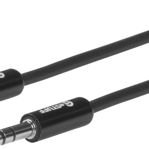 Minijack Cable 3.5mm 0,5m 3.5mm Male - Male Black
