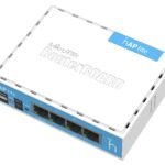 hAP lite with 650MHz CPU, 32MB RAM, 4xLAN, built-in 2.4Ghz 802.11b/g/n 2x2 two chain wireless with integrated antennas, RouterOS L4,
