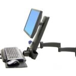 200 SERIES COMBO ARM 200 Series Combo Arm, 8.2 kg,  61 cm (24"), 75 x 75 mm, 100 x 100 mm, Black