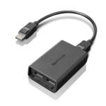 Disply Adp DisplayPort to  Dual-DisplayPort Monitor Cable, USB A, USB A, Male/Female, Black
