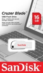 Cruzer Blade White 16GB Cruzer Blade, 16 GB, USB  Type-A, 2.0, Capless, 2.5 g, White - Image 4
