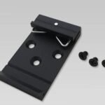 DIN- Rail Mounting Kit RKE-DIN, Mounting kit, Black,  4 pc(s)