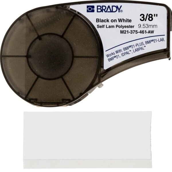 Polyester tape for M211 M210  BMP21-PLUS BMP21-LAB BMP21  Black on White
