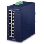IP30 Industrial 16-Port 10/100/1000T Gigabit Ethernet dual 12~48V DC/24V AC