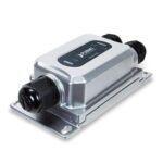 IP67-rated Industrial 1-Port 802.3bt PoE++ to 2-Port 802.3a PoE+ Extender 3 x waterproof cable glands included