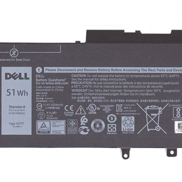Battery, 51WHR, 3 Cell,  Lithium Ion
