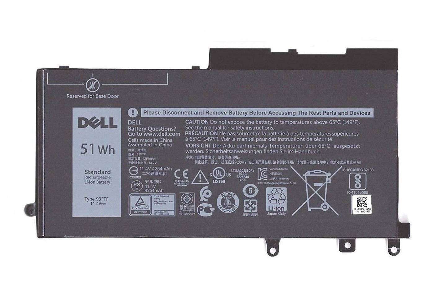 NAV_D4CMT.jpg Battery, 51WHR, 3 Cell, Lithium Ion - Image 1
