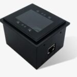 FM30 Grouper II 2D CMOS fixed  mounted reader for kiosk  integration with flush glass front optimized to read from cell phone & paper.