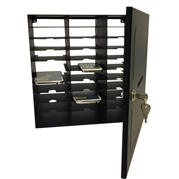 Notebox Mobile for 29 phones Storage for wall or desk