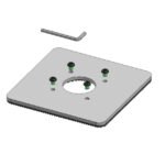 150x150mm Baseplate 5mm -  BLACK