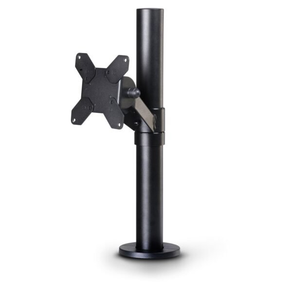Old VESA 75/100 Pole Mount -  BLACK for VESA 75/100 Screen  - Black with angled connection
