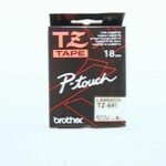 P-Touch Tape Black Black On Yellow 18mm